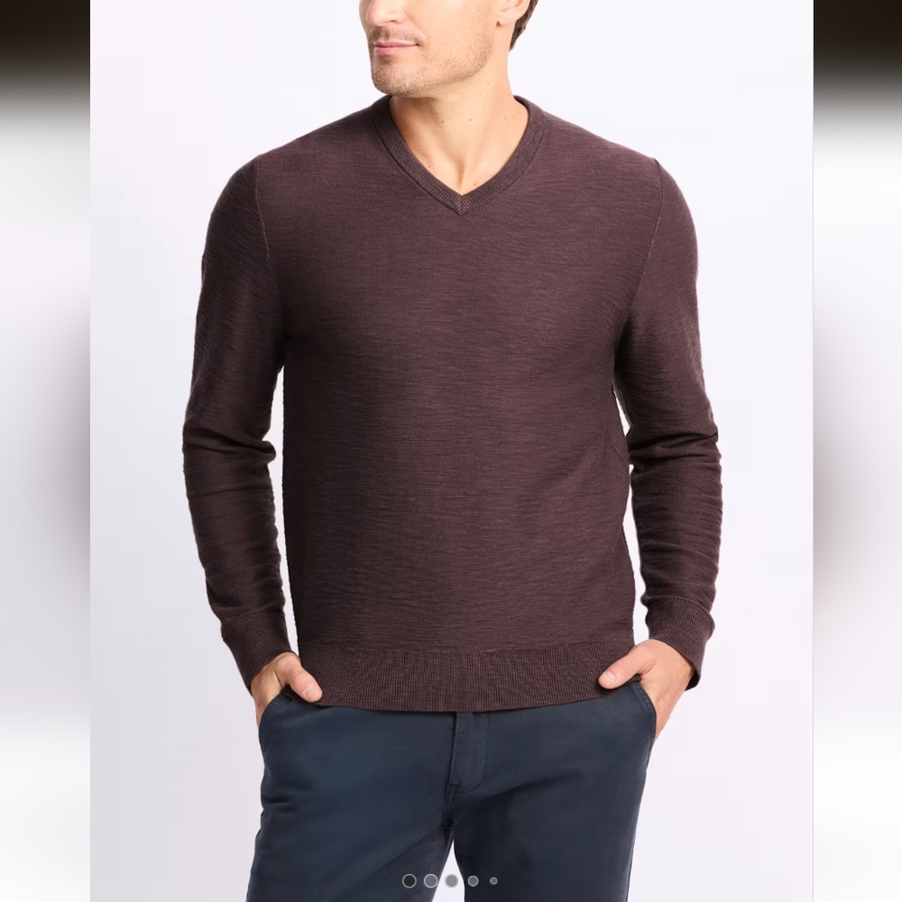Alesbury Riverside V-Neck Sweater- XL